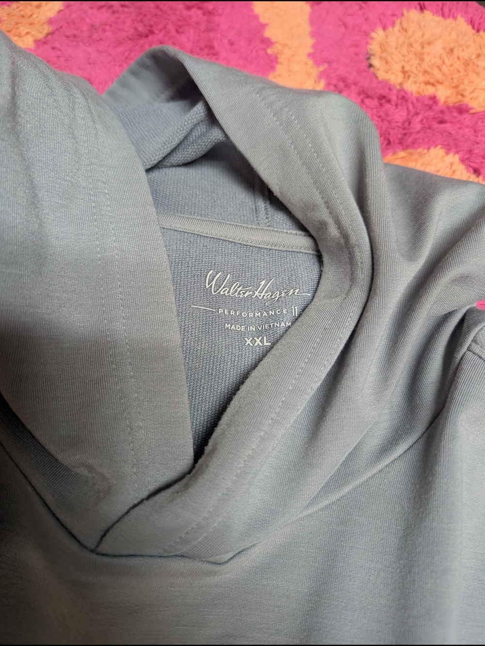 Walter Hagen Light Gray Hooded Sweatshirt - XXL